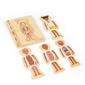 Bigjigs Toys Puzzle in legno Anatomia ragazza