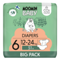 Moomin Baby 6 Maxi 12-24 kg (51 pcs), couches éco
