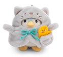 NICI peluche MyMochi Pinguino Waddle 8cm in costume da gattino e anatroccolo, set confezione regalo