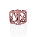 Anneau de dentition en silicone Square, Old Pink