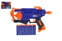 Schaumstoffpistole 28cm Kunststoff + 10 Stück Munition