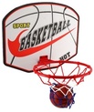 Basketbalový kôš drevo/kov/sieťka/lopta s pumpičkou