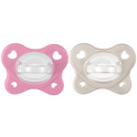 CHICCO Chupete Physio Dual Soft silicona niña 6-16m, 2 uds