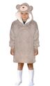 Cozy Noxxiez CH328 Ours - couverture à capuche télévisée chauffante pour enfants 7 - 12 ans