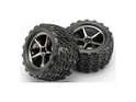 Roata Traxxas 2.2", disc Gemini negru cromat, anvelopa Talon (2)