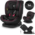 Lionelo Столче за кола Bastiaan i-Size (40-150 см) Черно Червено