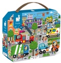 Janod Puzzle în valiză Oraș 36 buc