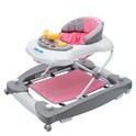 Baby Mix Kinderlauflernhilfe mit Schaukel und Silikonrädern rosa