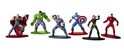 Figurine nano de colecție din metal Marvel Avengers 1,65", set de 6 buc.