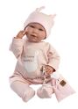 Llorens 74108 NEW BORN - păpușă realistă cu sunete și corp din material moale - 42