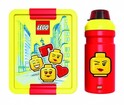 LEGO® ICONIC Girl desiatový set (fľašu a box) - žltá / červená