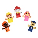 Maňuška prstová 5ks Paw patrol guma 6cm