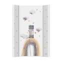 CEBA BABY Wickelauflage 2-seitig mit fester Platte (50x70) Basic Rainbow Home