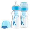 DR.BROWN'S Flasche anticolic Options + Weithals 2x270 ml Kunststoff blau