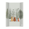 CEBA BABY Matelas à langer 2-bords avec planche rigide (50x70) Basic Forest Companions