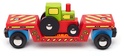 Bigjigs Rail Вагон с трактор + 2 релси