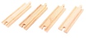 Bigjigs Rail Binari dritti medi 16 cm 4 pz