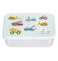 A Little Lovely Company – Edelstahl-Brotdose mit Plastikdeckel – Fahrzeuge