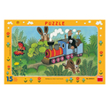 Dino KRTKO A LOKOMOTÍVA 15 doskové Puzzle