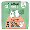 Moomin Baby 5 Maxi 10–16 kg (40 kos), eko plenice