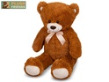 Plush Friends plišasti medvedek 80cm temno rjav z mašno