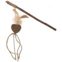 Toy Magic Cat Natural Fun Mallet-Herz mit natürlichen Federn und Schnüren 25 cm
