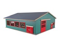 Kids Globe Farming Kuhstall mit Lager und Weide aus Holz 1:32 in Schachtel
