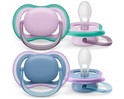 Philips AVENT Schnuller Ultra Air Neutral 6-18m Mädchen blau 2 Stk