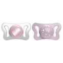 CHICCO Cuclina Physio Micro silikonska 0-2m djevojčica 2 komada