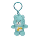 CARE BEARS Türkisfarbener Plüsch-Schlüsselanhänger 12cm