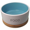 Bowl Dog Fantasy kerámia FOOD fehér/kék csészealjjal 16x6,5cm, 850ml