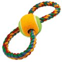 Igrača Dog Fantasy barvna bombažna osmica s teniškim copatom 25 cm