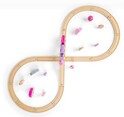 Bigjigs Rail Drevená vláčikodráha osmička pre princezné 35 dielov