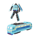 Robot metalic demontabil locomotivă albastră