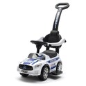 Dječja odgurnjača sa zvukom i vodilicom Baby Mix POLICE bijela