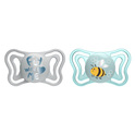 CHICCO Suzeta Physio Light silicon băiat 2-6m, 2 buc.