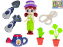 Poupée jardinière 14,7 cm avec accessoires