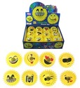 Smiley-Ball mit Stacheln, pfeifend, leuchtend 7 cm