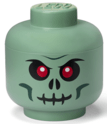 Cabeza de almacenamiento LEGO® (tamaño L) - esqueleto verde