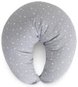 CEBA Cuscino da allattamento HUGGY (150x60x37) Basic Grey Stars