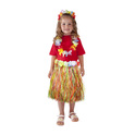 Gonna Hawaiana colorata 45 cm per bambini