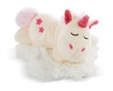 NICI Plüsch Einhorn schlafender Theodor 16cm, auf einer Wolke liegend GRÜN