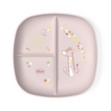 CHICCO Podijeljeni tanjur pink 12m+