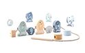 CUBIKA Pastel 16020 Navliekacie ryby a morské živočíchy - navliekací set - 13 drevených di