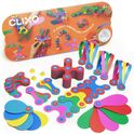 CLIXO Super Rainbow - Magnetisches Bausteinspielzeug 60 Stück