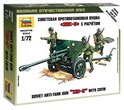 Snap Kit katonai 6253 - Szovjet 76 mm-es páncéltörő ágyú ZIS-3 (1:72)