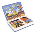 Janod Magnetibook Na stavbe Magnetická kniha pre deti