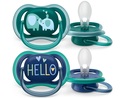 Philips AVENT Sucette Ultra air 18m+ garçon (éléphant) 2pcs