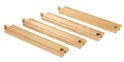 Brio Dlhé koľajnice rovné, 216 mm, 4 ks