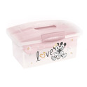 Boîte de voyage avec compartiment pour jouets, médicaments, cosmétiques "Minnie", Rose nordique